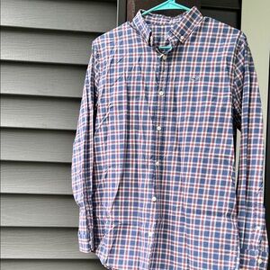 Boys Blue and Red Plaid Shirt